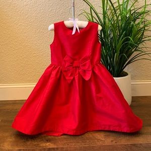 Hope & Henry red silk taffeta special occasion dress